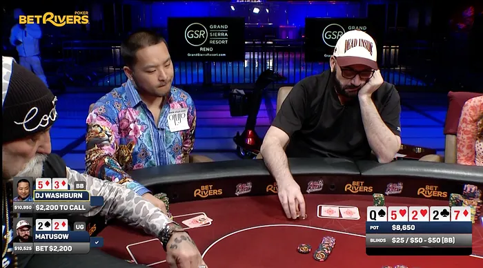 Matusow 在《Hellmuth's Home Game》中拿下四条；哪手牌让 Phil Hellmuth 印象最深？104