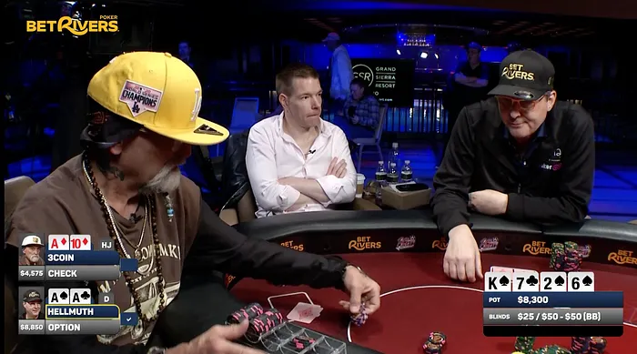 Poker Brat 击败 3Coin，走在成为 Hellmuth 家庭局大赢家的路上 105